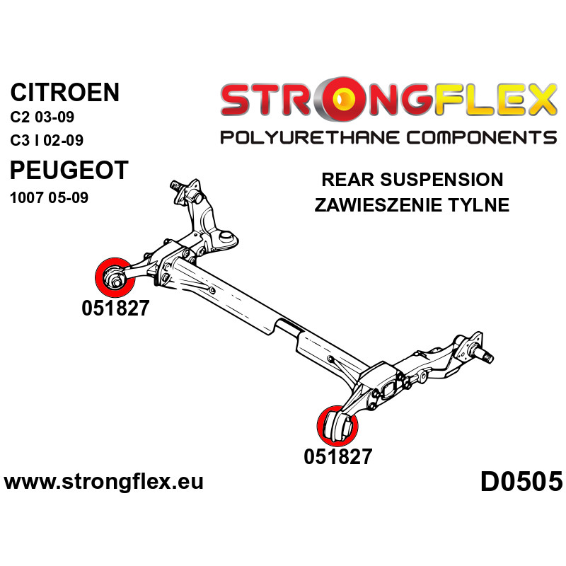Hátsó híd szilent - Strongflex szilentshop